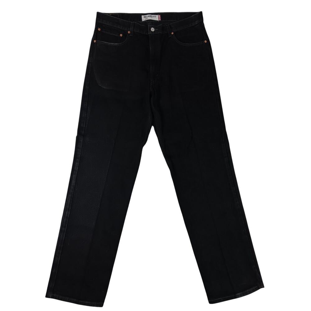 Levis 550 Jeans Mens 38X34 Black Vintage Relaxed Fit Straight Leg Western Casual - Picture 2 of 12
